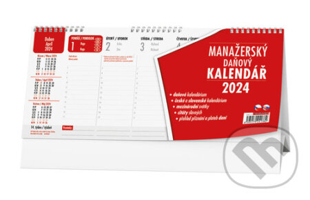 Stolní kalendář Manažerský daňový kalendář 2024, Baloušek, 2023