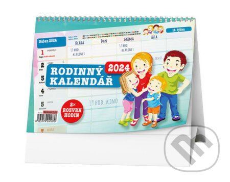 Stolní Rodinný kalendář 2024, Baloušek, 2023