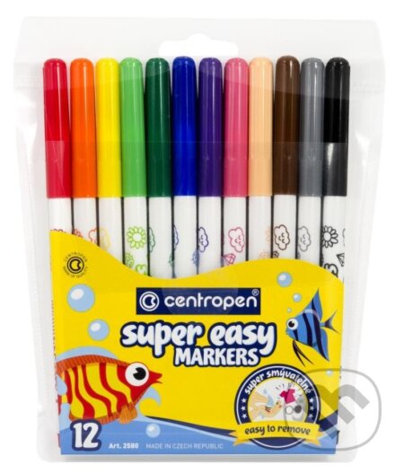 Centropen Popisovač smývatelný Super easy 2580 (12 ks) (Centropen). Centropen Centropen Popisovač smývatelný Super easy 2580 (12 ks) (Centropen). Centropen