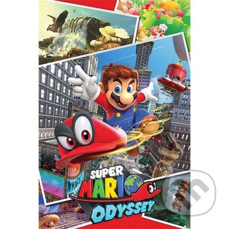 Plagát Super Mario Odyssey - Collage, Pyramid International, 2023