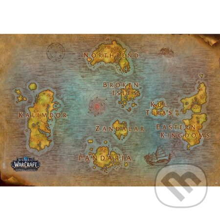 Plagát World of Warcraft - Map, Fantasy, 2023