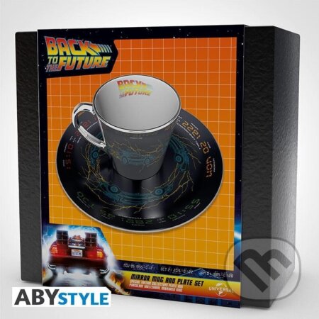 Back to the Future Hrnček s podšálkou 300 ml - DeLorean (ABYstyle). ABYstyle, 2023 Back to the Future Hrnček s podšálkou 300 ml - DeLorean (ABYstyle). ABYstyle, 2023