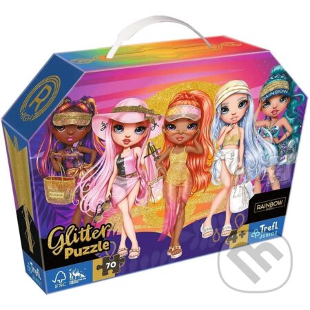 Puzzle: Trblietavé bábiky / MGA Rainbow high Mix 70% (Trefl). Trefl, 2023 Puzzle: Trblietavé bábiky / MGA Rainbow high Mix 70% (Trefl). Trefl, 2023