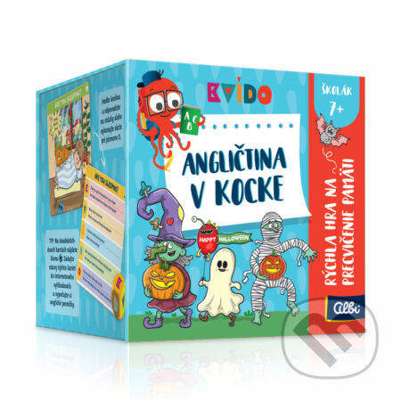 Spoločenská hra: Kvído - Angličtina v kocke (Albi). Albi, 2022 Spoločenská hra: Kvído - Angličtina v kocke (Albi). Albi, 2022