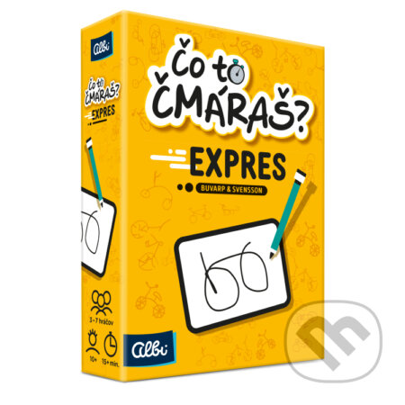 Spoločenská hra: Čo to čmáraš? Expres (Albi). Albi, 2023 Spoločenská hra: Čo to čmáraš? Expres (Albi). Albi, 2023