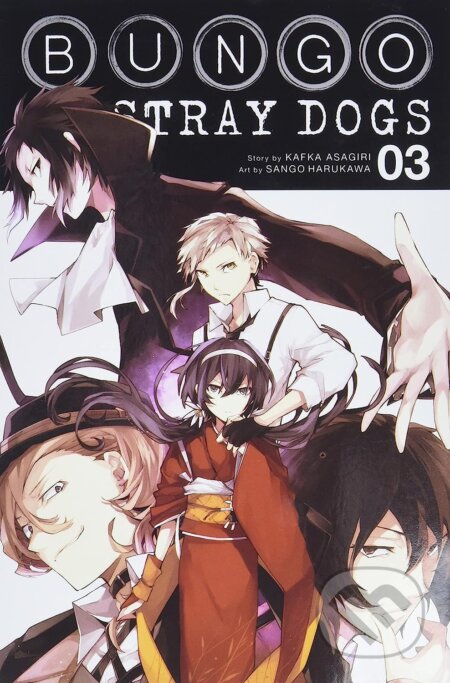 Kniha: Bungo Stray Dogs 3 (Kafka Asagiri). Yen Press, 2017 Kniha: Bungo Stray Dogs 3 (Kafka Asagiri). Yen Press, 2017