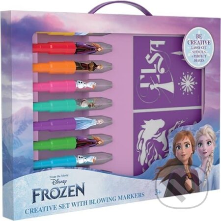 Spoločenská hra: Ledové království - Kreativní set s foukacími fixy (Jiří Models). Jiří Models, 2023 Spoločenská hra: Ledové království - Kreativní set s foukacími fixy (Jiří Models). Jiří Models, 2023