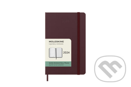 Moleskine – 12-mesačný plánovací diár 2024 - bordový (burgundy) (Moleskine). Moleskine, 2023 Moleskine – 12-mesačný plánovací diár 2024 - bordový (burgundy) (Moleskine). Moleskine, 2023