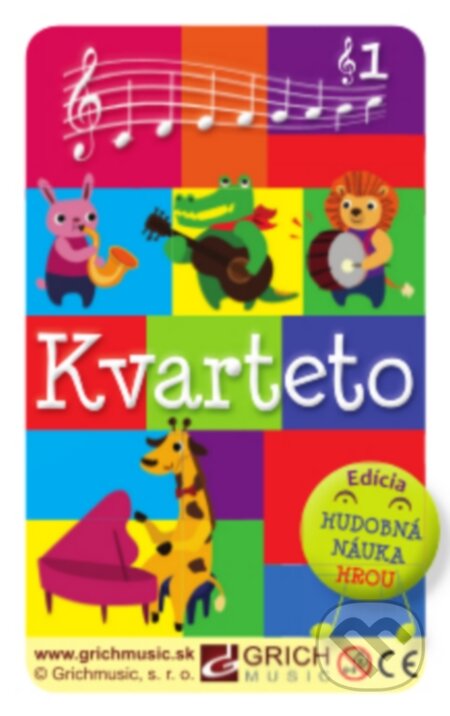 Společenská hra: Hudobné kvarteto (Grichmusic). Grichmusic, 2015 Společenská hra: Hudobné kvarteto (Grichmusic). Grichmusic, 2015