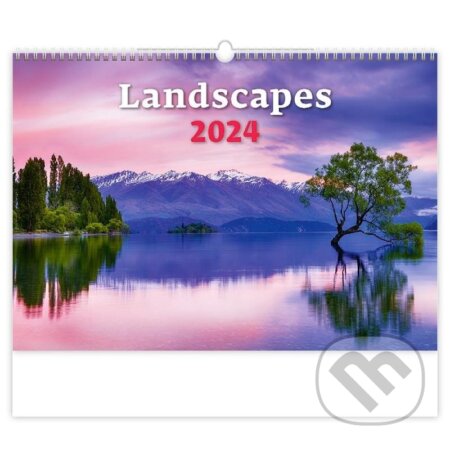 Kalendář nástěnný 2024 - Landscapes, Helma365, 2023