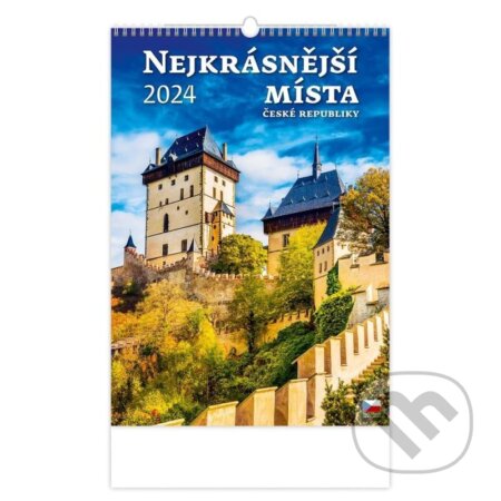 Kalendář nástěnný 2024 - Nejkrásnější místa ČR, Helma365, 2023