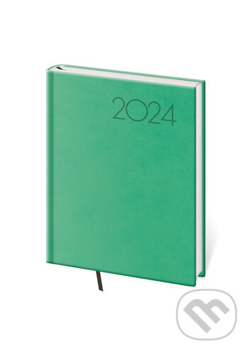 Diář 2024 denní B6 Print Pop - světle zelená, Helma, 2023