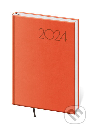 Diář 2024 denní A5 Print Pop - oranžová, Helma, 2023