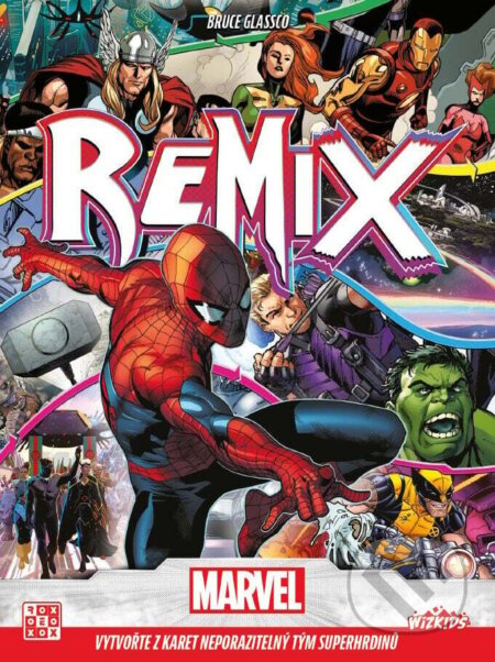 Společenská hra: Marvel Remix CZ (Bruce Glassco). REXhry, 2023 Společenská hra: Marvel Remix CZ (Bruce Glassco). REXhry, 2023