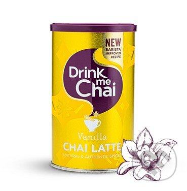 Kávy a čaje: Chai Latte Vanilla (Vanilkové) (Drinkie). Drinkie, 2015 Kávy a čaje: Chai Latte Vanilla (Vanilkové) (Drinkie). Drinkie, 2015