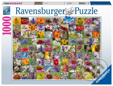 Puzzle: Včely na květinách (Ravensburger). Ravensburger, 2023 Puzzle: Včely na květinách (Ravensburger). Ravensburger, 2023