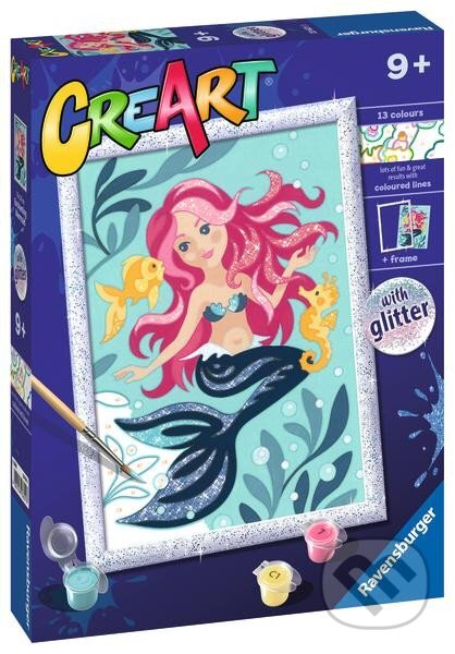 Společenská hra: Ravensburger CreArt - Okouzlující mořská panna (Ravensburger). Ravensburger, 2023 Společenská hra: Ravensburger CreArt - Okouzlující mořská panna (Ravensburger). Ravensburger, 2023