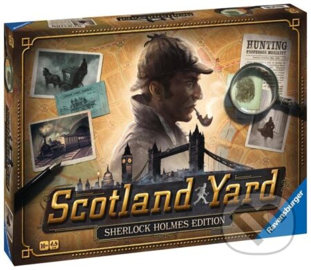 Spoločenská hra: Ravensburger Scotland Yard Sherlock Holmes (Ravensburger). Ravensburger, 2023 Spoločenská hra: Ravensburger Scotland Yard Sherlock Holmes (Ravensburger). Ravensburger, 2023