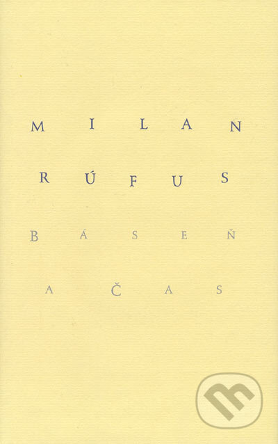Kniha: Báseň a čas (Milan Rúfus). Slovenský spisovateľ, 2005 Kniha: Báseň a čas (Milan Rúfus). Slovenský spisovateľ, 2005