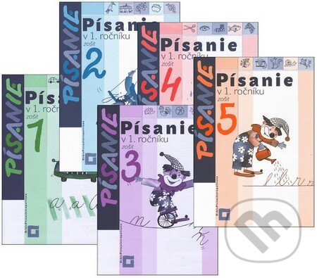 Kniha: Písanie v 1. ročníku (komplet 5 písaniek s predtlačou) (Kamila Štefeková a kolektív). Orbis Pictus Istropolitana, 2014 Kniha: Písanie v 1. ročníku (komplet 5 písaniek s predtlačou) (Kamila Štefeková a kolektív). Orbis Pictus Istropolitana, 2014