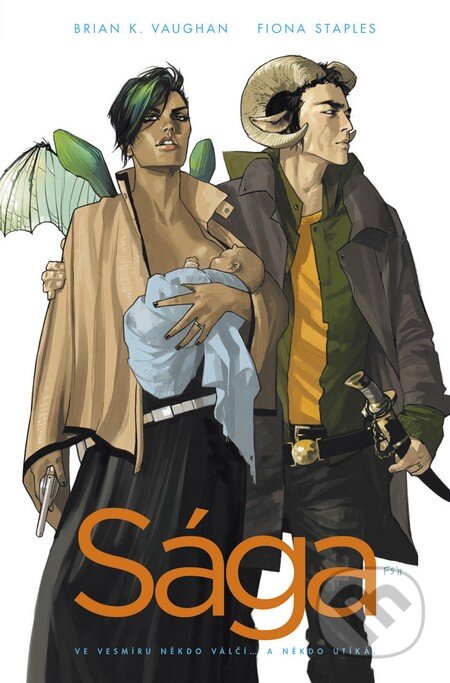 Kniha: Sága (Brian K. Vaughan a Fiona Staples). BB/art, 2015 Kniha: Sága (Brian K. Vaughan a Fiona Staples). BB/art, 2015
