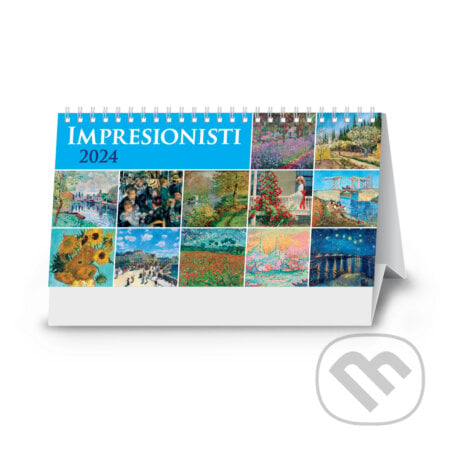 Stolový kalendár Impresionisti 2024, Spektrum grafik, 2023