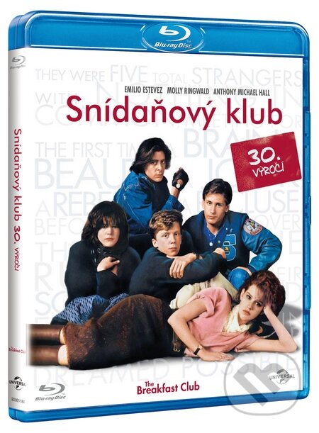 Film: Snídaňový klub (John Kapelos, Ally Sheedy, Molly Ringwald, Judd Nelson, Anthony Michael Hall, Emilio Estevez, Paul Gleason a John Hughes) (Blu-ray). Bonton Film, 2015 Film: Snídaňový klub (John Kapelos, Ally Sheedy, Molly Ringwald, Judd Nelson, Anthony Michael Hall, Emilio Estevez, Paul Gleason a John Hughes) (Blu-ray). Bonton Film, 2015