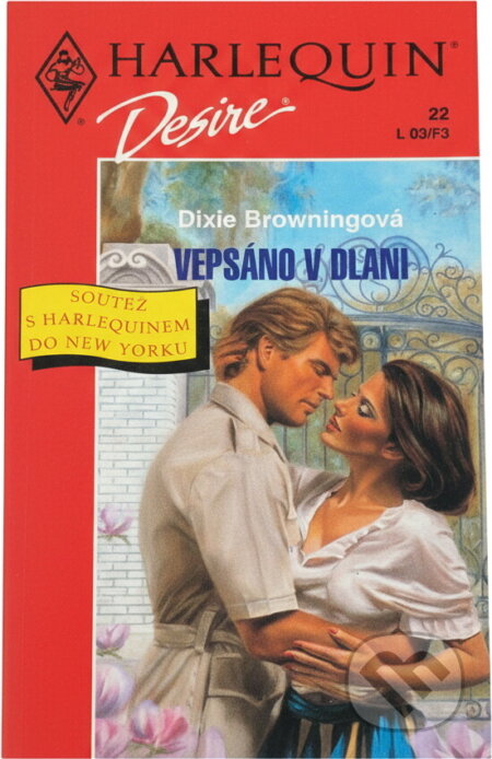 Kniha: Vepsáno v dlani (Dixie Browning). Harlequin, 1993 Kniha: Vepsáno v dlani (Dixie Browning). Harlequin, 1993
