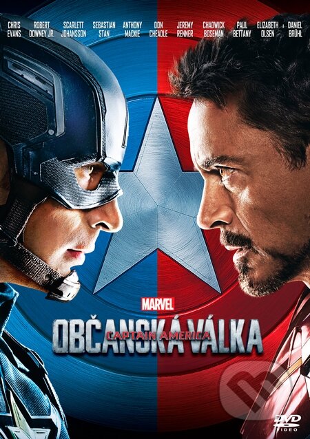 Film: Captain America: Občanská válka (Anthony Russo a Joe Russo) (DVD). Magicbox, 2016 Film: Captain America: Občanská válka (Anthony Russo a Joe Russo) (DVD). Magicbox, 2016