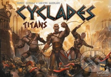 Spoločenská hra: Cyclades: Titans (Bruno Cathala a Ludovic Maublanc). REXhry, 2015 Spoločenská hra: Cyclades: Titans (Bruno Cathala a Ludovic Maublanc). REXhry, 2015