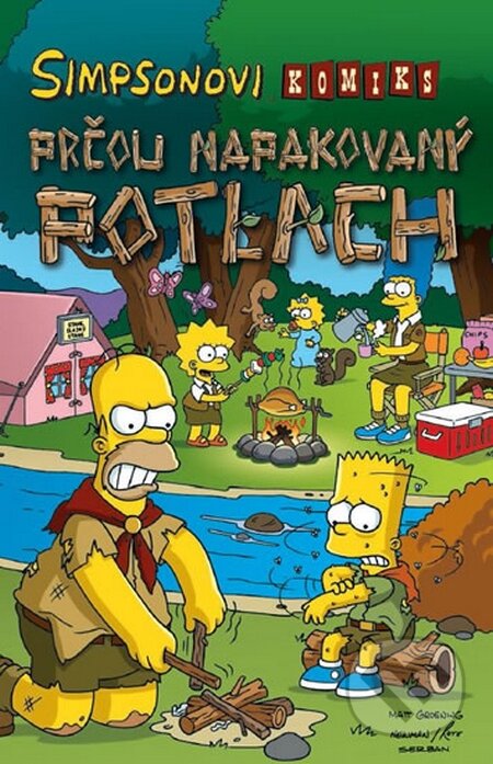 Kniha: Simpsonovi: Prčou napakovaný potlach (Matt Groening). Crew, 2015 Kniha: Simpsonovi: Prčou napakovaný potlach (Matt Groening). Crew, 2015