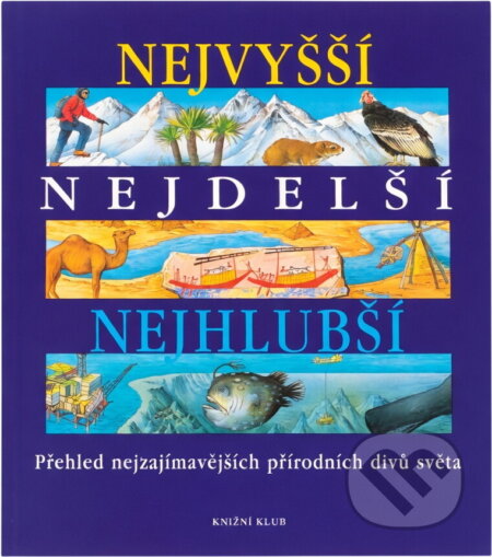 Kniha: Nejvyšší, nejdelší, nejhlubší : přehled nejzajímavějších přírodních divů světa (John Malam). Knižní klub, 1998 Kniha: Nejvyšší, nejdelší, nejhlubší : přehled nejzajímavějších přírodních divů světa (John Malam). Knižní klub, 1998