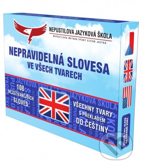 Spoločenská hra: Nepravidelná slovesa ve všech tvarech (Nepustilova jazyková škola). Nepustilova jazyková škola, 2013 Spoločenská hra: Nepravidelná slovesa ve všech tvarech (Nepustilova jazyková škola). Nepustilova jazyková škola, 2013