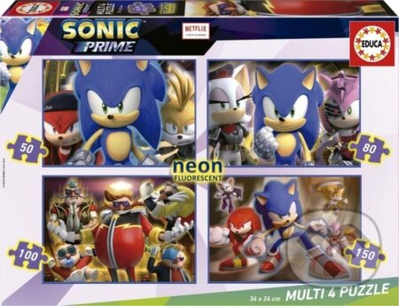 Puzzle: Svítící Sonic Prime 4v1 (Educa). Educa, 2023 Puzzle: Svítící Sonic Prime 4v1 (Educa). Educa, 2023