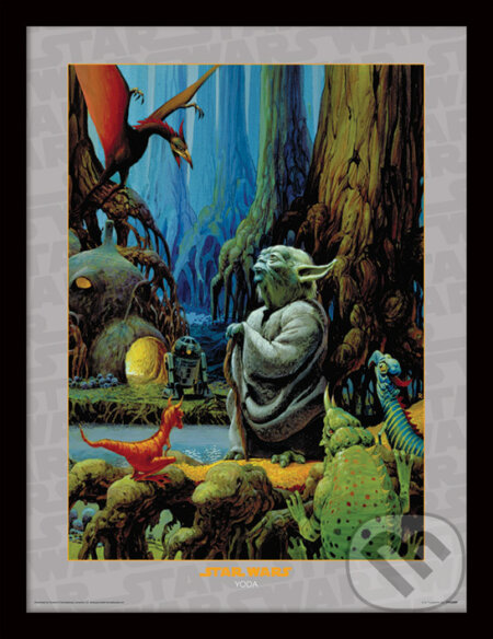 Obraz Star Wars - Yoda on Dagobah (Pyramid International). Pyramid International, 2023 Obraz Star Wars - Yoda on Dagobah (Pyramid International). Pyramid International, 2023