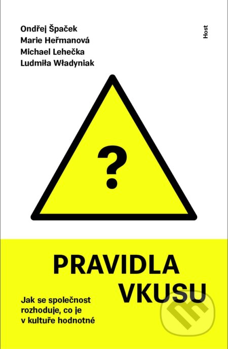 Kniha: Pravidla vkusu (Ludmila Wladyniak, Marie Heřmanová, Michal Lehečka a Ondřej Špaček). Host, 2024 Kniha: Pravidla vkusu (Ludmila Wladyniak, Marie Heřmanová, Michal Lehečka a Ondřej Špaček). Host, 2024