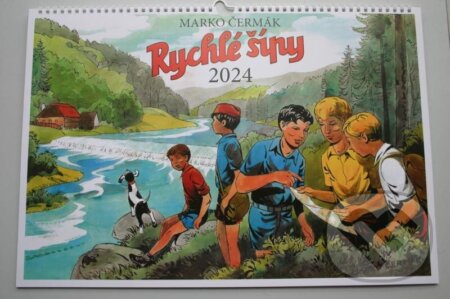 Kalendář nástěnný 2024 Rychlé šípy (Marko Čermák). Václav Vávra, 2023 Kalendář nástěnný 2024 Rychlé šípy (Marko Čermák). Václav Vávra, 2023