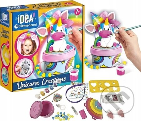 Společenská hra: IDEA Kreativní sada s jednorožcem (Clementoni). Clementoni, 2023 Společenská hra: IDEA Kreativní sada s jednorožcem (Clementoni). Clementoni, 2023