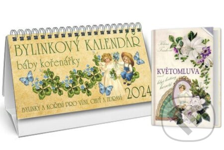 Kalendář 2024 Bylinkový + Květomluva aneb květinou řekneš vše (Klára Trnková). Studio Trnka, 2023 Kalendář 2024 Bylinkový + Květomluva aneb květinou řekneš vše (Klára Trnková). Studio Trnka, 2023