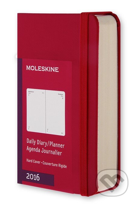 Moleskine – 12-mesačný červený diár 2016, Moleskine, 2015
