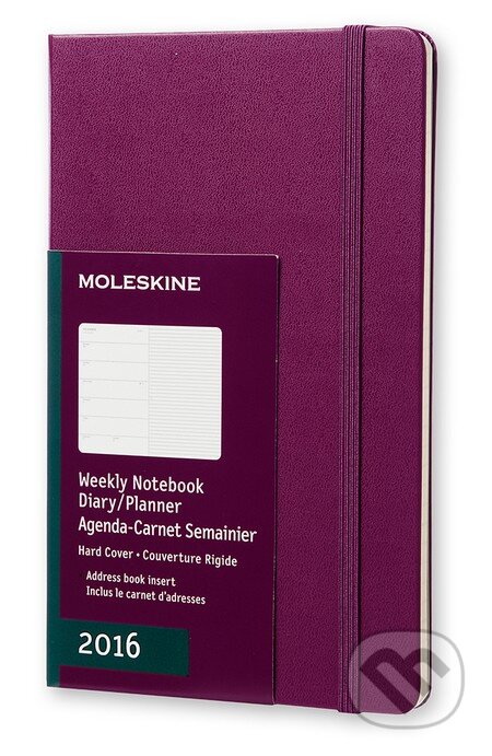 Moleskine – 12-mesačný fialový plánovací zápisník 2016, Moleskine, 2015