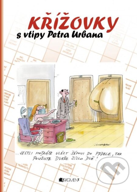 Kniha: Křížovky s vtipy Petra Urbana (červená) (Ondrej Kolčiter). Nakladatelství Fragment, 2015 Kniha: Křížovky s vtipy Petra Urbana (červená) (Ondrej Kolčiter). Nakladatelství Fragment, 2015