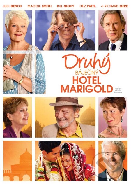 Film: Druhý báječný hotel Marigold (John Madden) (DVD). Bonton Film, 2015 Film: Druhý báječný hotel Marigold (John Madden) (DVD). Bonton Film, 2015