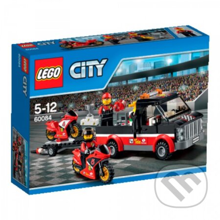 Spoločenská hra: LEGO City 60084 Prepravný kamión na pretekárske motorky (LEGO). LEGO, 2015 Spoločenská hra: LEGO City 60084 Prepravný kamión na pretekárske motorky (LEGO). LEGO, 2015