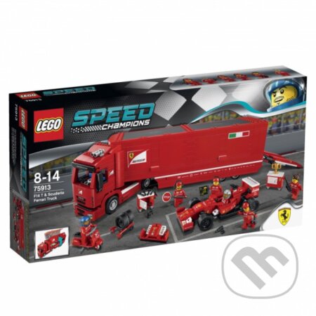 Spoločenská hra: LEGO Speed Champions 75913 Kamión na vozidlo F14 T tímu Scuderia Ferrari (LEGO). LEGO, 2015 Spoločenská hra: LEGO Speed Champions 75913 Kamión na vozidlo F14 T tímu Scuderia Ferrari (LEGO). LEGO, 2015