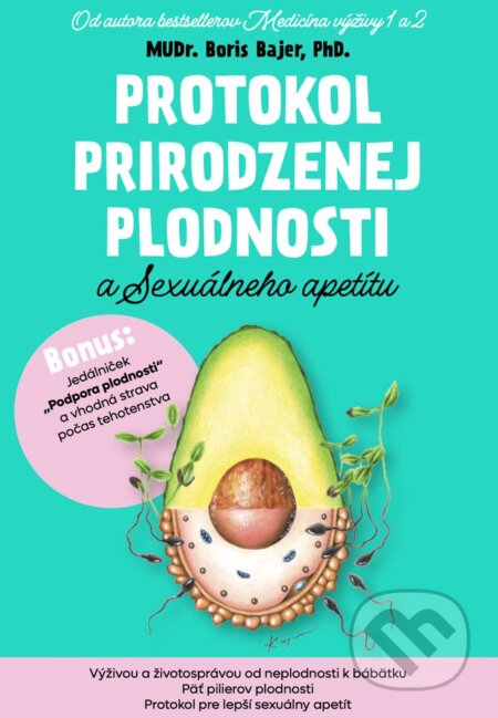 Kniha: Protokol prirodzenej plodnosti a sexuálneho apetítu (Boris Bajer). Centrum výživy, 2023 Kniha: Protokol prirodzenej plodnosti a sexuálneho apetítu (Boris Bajer). Centrum výživy, 2023
