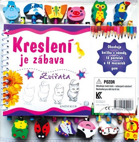 Kniha: Kreslení je zábava - Zvířata (Knižní klub). Knižní klub, 2015 Kniha: Kreslení je zábava - Zvířata (Knižní klub). Knižní klub, 2015