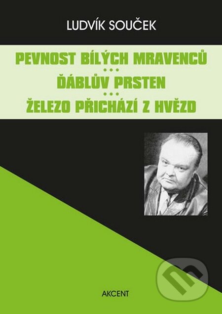 Kniha: Pevnost bílých mravenců / Ďáblův prsten / Železo přichází z hvězd (Ludvík Souček). Akcent, 2015 Kniha: Pevnost bílých mravenců / Ďáblův prsten / Železo přichází z hvězd (Ludvík Souček). Akcent, 2015