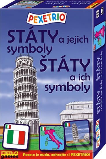 Spoločenská hra: Pexetrio - Štáty a ich symboly (Betexa). Betexa, 2008 Spoločenská hra: Pexetrio - Štáty a ich symboly (Betexa). Betexa, 2008
