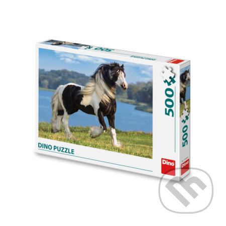 Puzzle: Černobílý kůň (Dino). Dino, 2023 Puzzle: Černobílý kůň (Dino). Dino, 2023